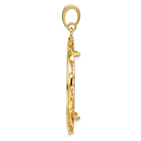 32 mm 14k Yellow Gold coin bezel for 32 mm Coin — alternate view