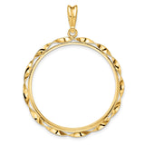 32 mm 14k Yellow Gold coin bezel for 32 mm Coin — additional image