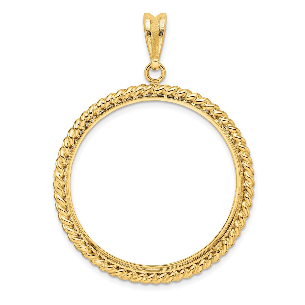 32 mm 14k Yellow Gold coin bezel for 32 mm Coin — additional image