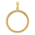 32 mm 14k Yellow Gold coin bezel for 32 mm Coin