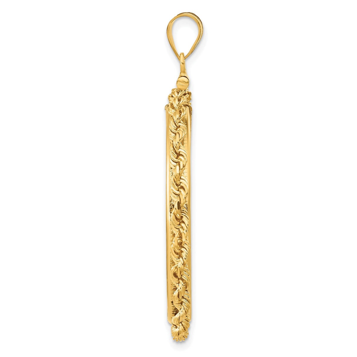 32 mm 14k Yellow Gold coin bezel for 32 mm Coin — alternate view