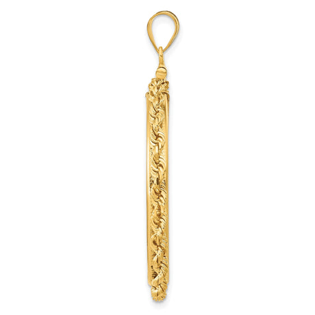 32 mm 14k Yellow Gold coin bezel for 32 mm Coin — alternate view
