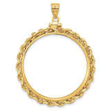 32 mm 14k Yellow Gold coin bezel for 32 mm Coin — additional image