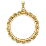 32 mm 14k Yellow Gold coin bezel for 32 mm Coin — additional image