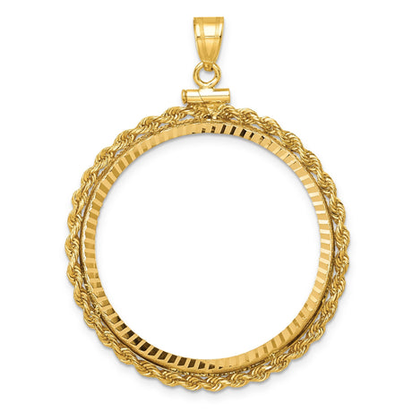 32 mm 10k Yellow Gold coin bezel for 32 mm Coin