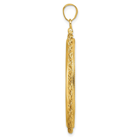 32 mm 14k Yellow Gold coin bezel for 32 mm Coin — alternate view