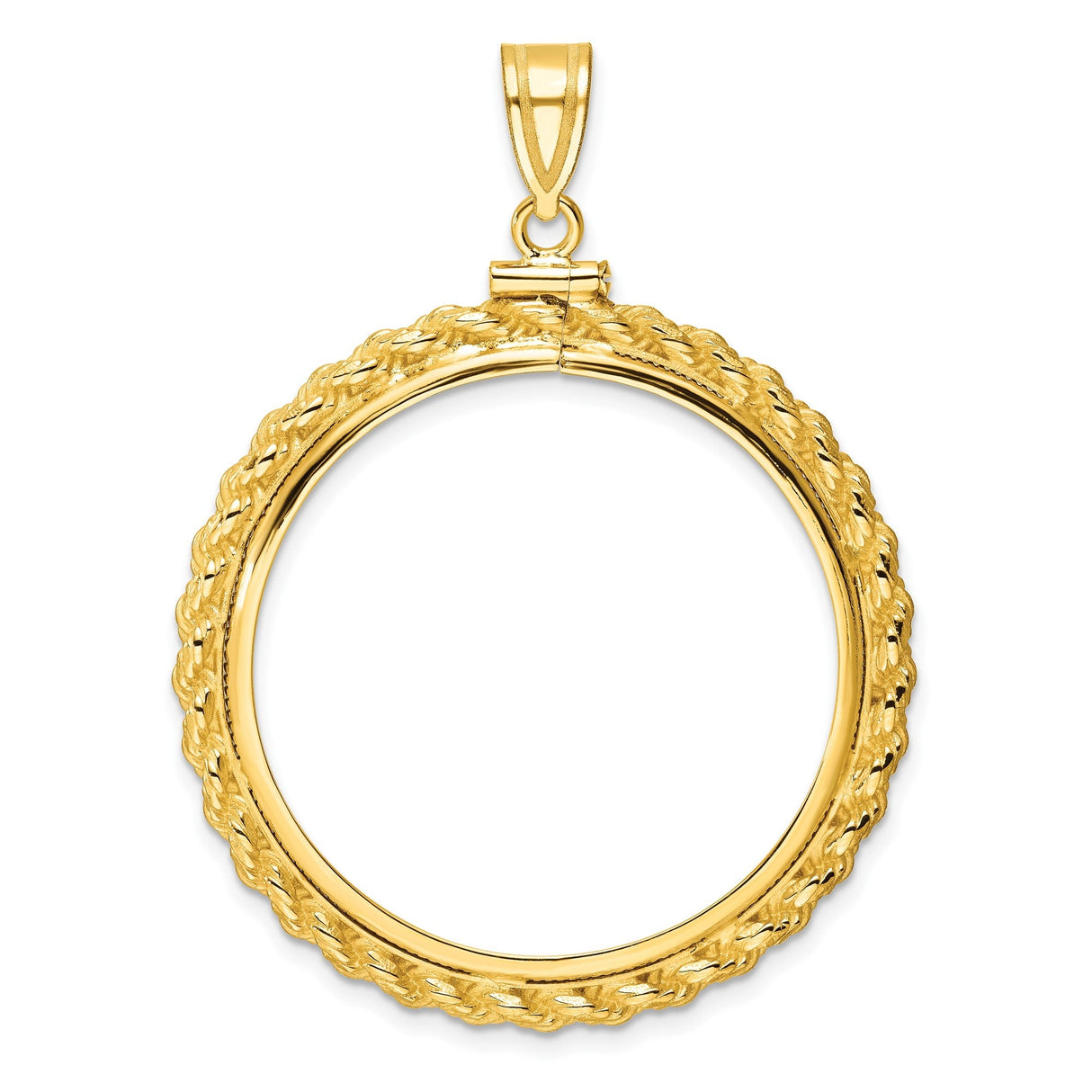 32 mm 14k Yellow Gold coin bezel for 32 mm Coin — additional image