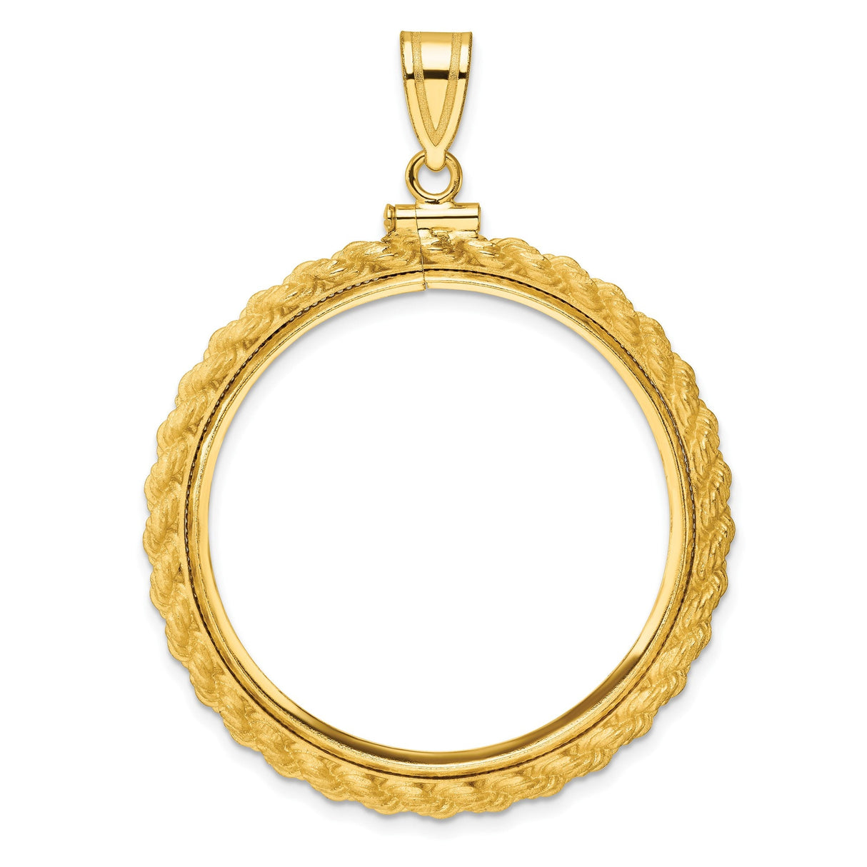 32 mm 14k Yellow Gold coin bezel for 32 mm Coin