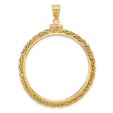 32 mm 14k Yellow Gold coin bezel for 32 mm Coin — additional image