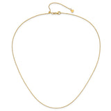 14K Yellow Gold 1.2 mm Polished Chain Necklace alternate angle