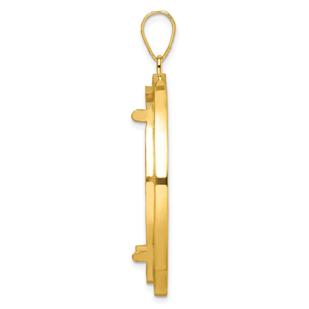 33 mm 14k Yellow Gold coin bezel for 32.7 mm Coin — alternate view