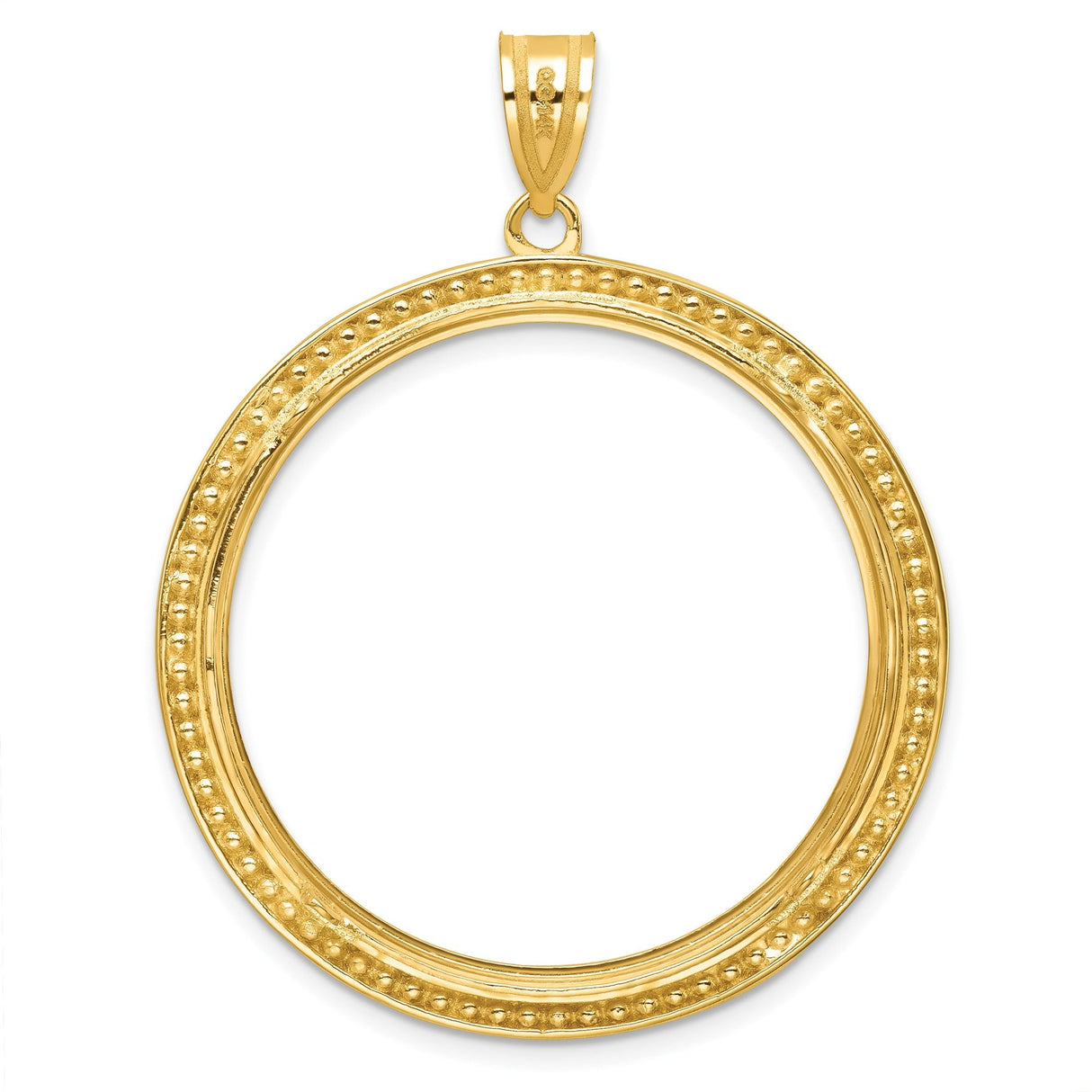33 mm 14k Yellow Gold coin bezel for 32.7 mm Coin — additional image