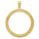 33 mm 14k Yellow Gold coin bezel for 32.7 mm Coin — additional image