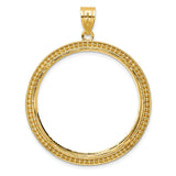 33 mm 14k Yellow Gold coin bezel for 32.7 mm Coin — additional image