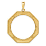 33 mm 14k Yellow Gold coin bezel for 32.7 mm Coin — additional image