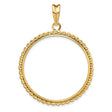 33 mm 14k Yellow Gold coin bezel for 32.7 mm Coin