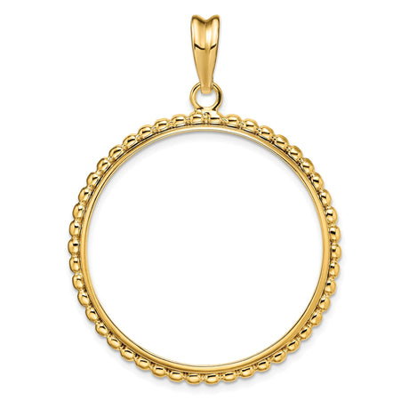 33 mm 14k Yellow Gold coin bezel for 32.7 mm Coin