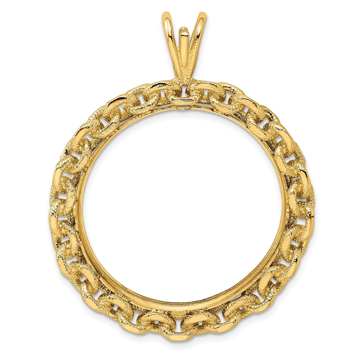33 mm 14k Yellow Gold coin bezel for 32.7 mm Coin — additional image