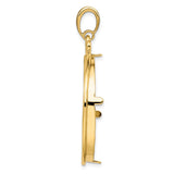 33 mm 14k Yellow Gold coin bezel for 32.7 mm Coin — alternate view
