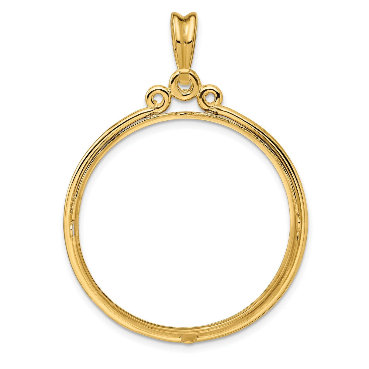 33 mm 14k Yellow Gold coin bezel for 32.7 mm Coin — additional image