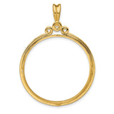 33 mm 14k Yellow Gold coin bezel for 32.7 mm Coin — additional image