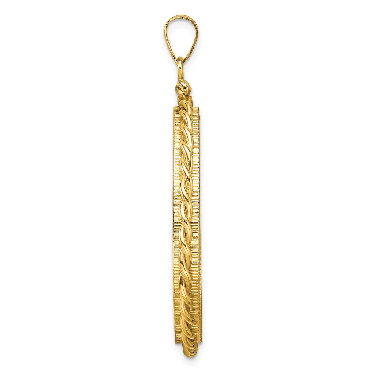 33 mm 14k Yellow Gold coin bezel for 32.7 mm Coin — alternate view