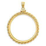 33 mm 14k Yellow Gold coin bezel for 32.7 mm Coin — additional image