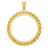 33 mm 14k Yellow Gold coin bezel for 32.7 mm Coin — additional image