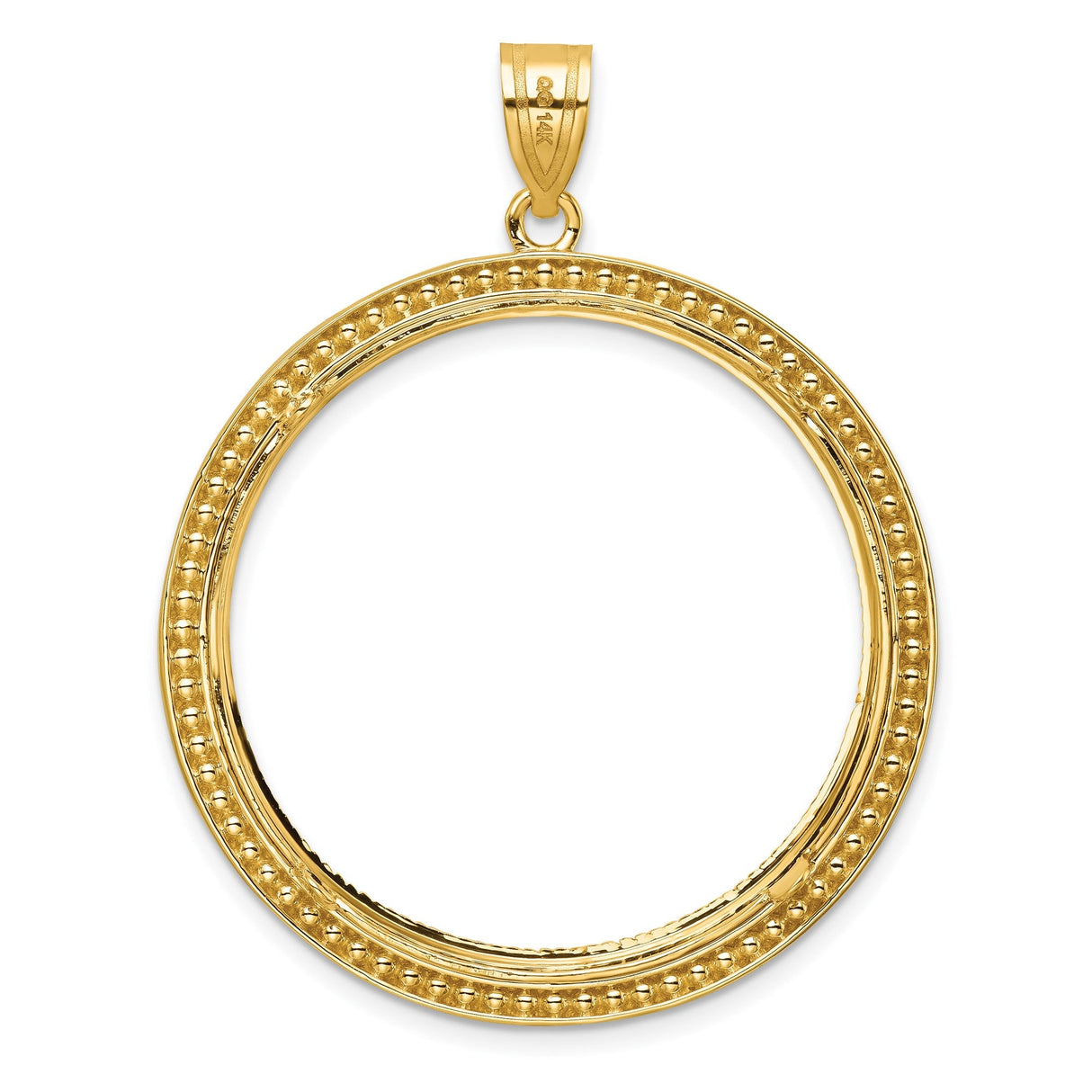 33 mm 14k Yellow Gold coin bezel for 32.7 mm Coin — additional image