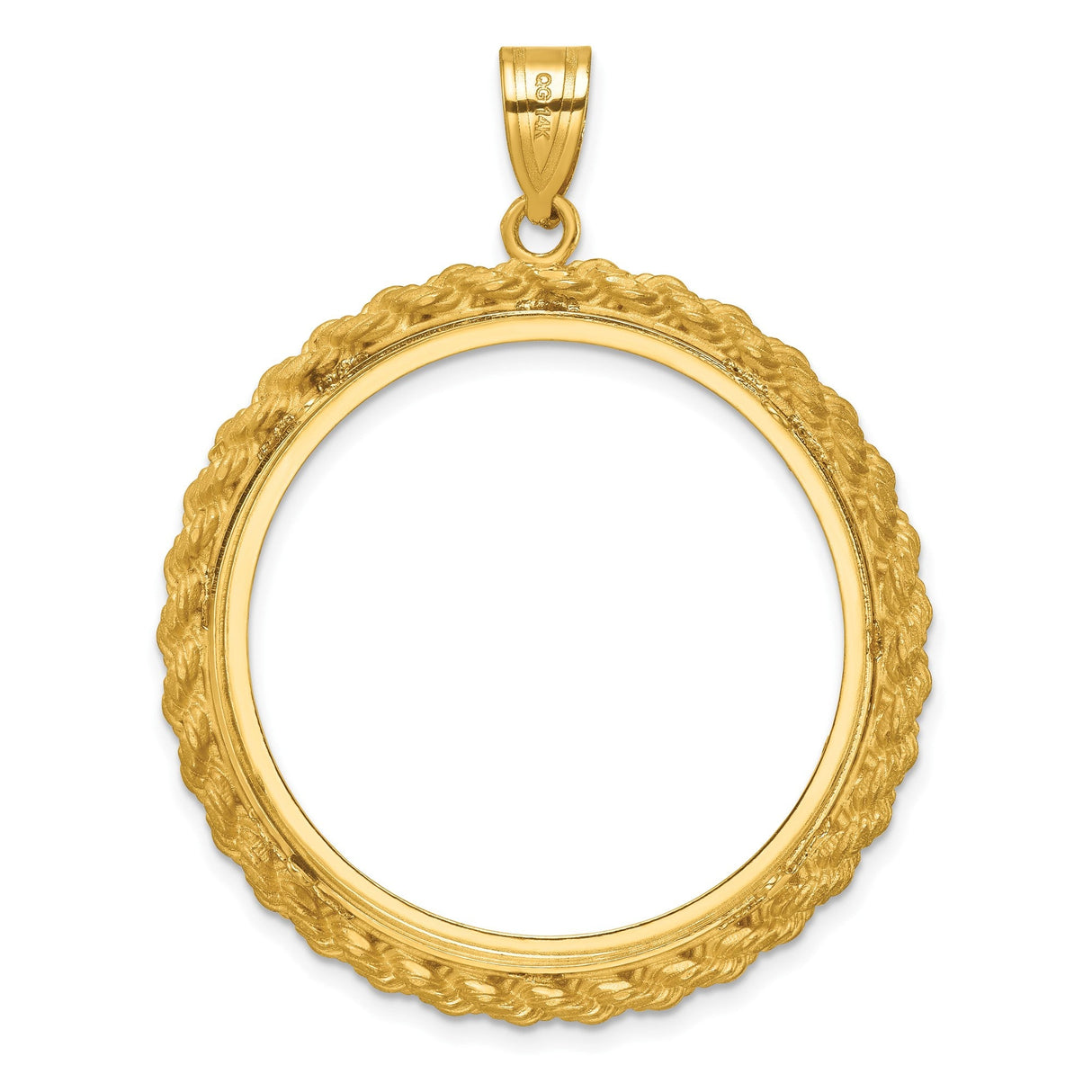 33 mm 14k Yellow Gold coin bezel for 32.7 mm Coin — additional image