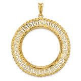 33 mm 14k Yellow Gold coin bezel for 32.7 mm Coin — additional image