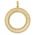 33 mm 14k Yellow Gold coin bezel for 32.7 mm Coin