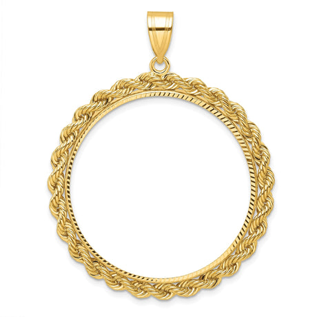 33 mm 10k Yellow Gold coin bezel for 32.7 mm Coin