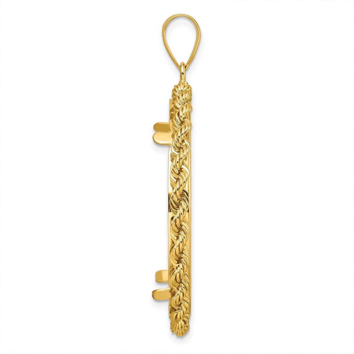 33 mm 14k Yellow Gold coin bezel for 32.7 mm Coin — alternate view