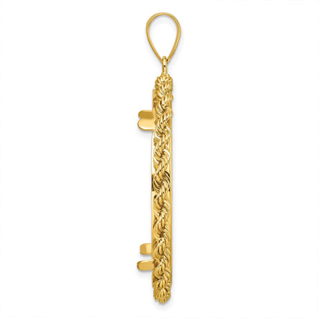33 mm 14k Yellow Gold coin bezel for 32.7 mm Coin — alternate view