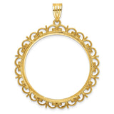 33 mm 14k Yellow Gold coin bezel for 32.7 mm Coin — additional image