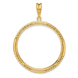 33 mm 14k Yellow Gold coin bezel for 32.7 mm Coin — additional image