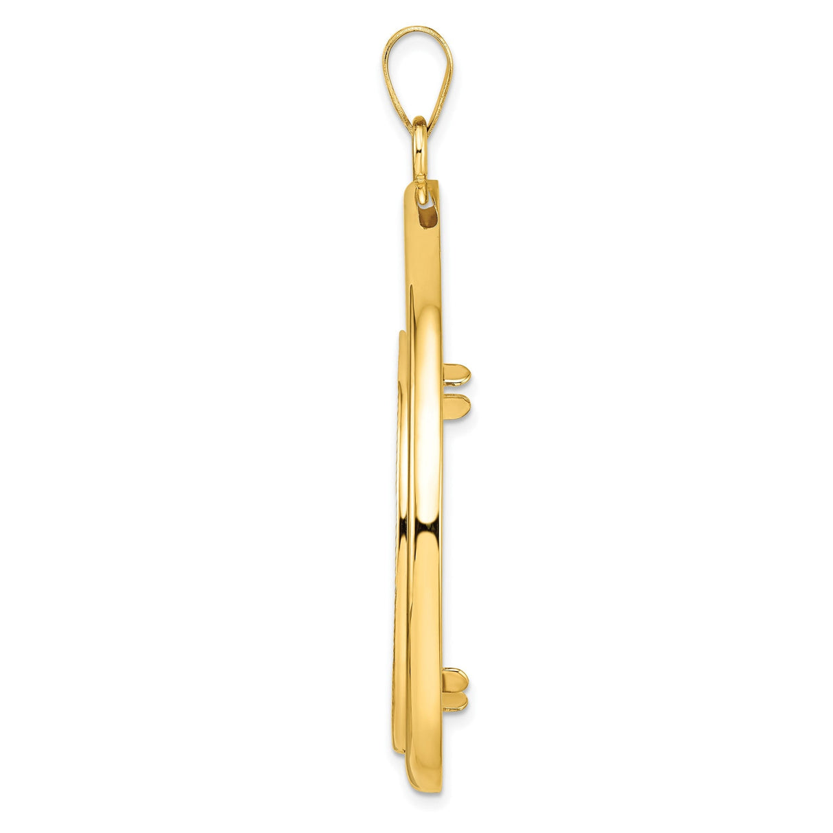 33 mm 14k Yellow Gold coin bezel for 32.7 mm Coin — alternate view