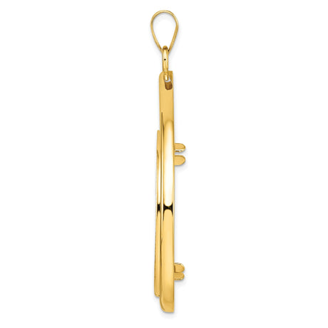 33 mm 14k Yellow Gold coin bezel for 32.7 mm Coin — alternate view