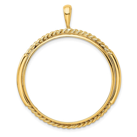 33 mm 14k Yellow Gold coin bezel for 32.7 mm Coin