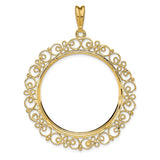 33 mm 14k Yellow Gold coin bezel for 32.7 mm Coin — additional image