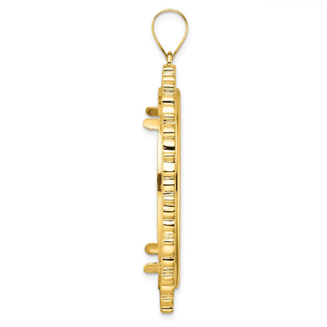 33 mm 14k Yellow Gold coin bezel for 32.7 mm Coin — alternate view