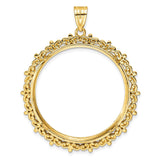 33 mm 14k Yellow Gold coin bezel for 32.7 mm Coin — additional image