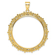 33 mm 14k Yellow Gold coin bezel for 32.7 mm Coin