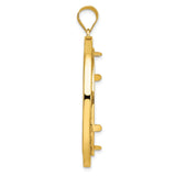 33 mm 14k Yellow Gold coin bezel for 32.7 mm Coin — alternate view