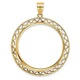 33 mm 14k Yellow Gold coin bezel for 32.7 mm Coin — additional image