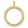 33 mm 14k Yellow Gold coin bezel for 32.7 mm Coin