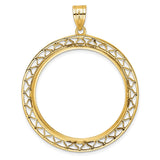 33 mm 14k Yellow Gold coin bezel for 32.7 mm Coin — additional image