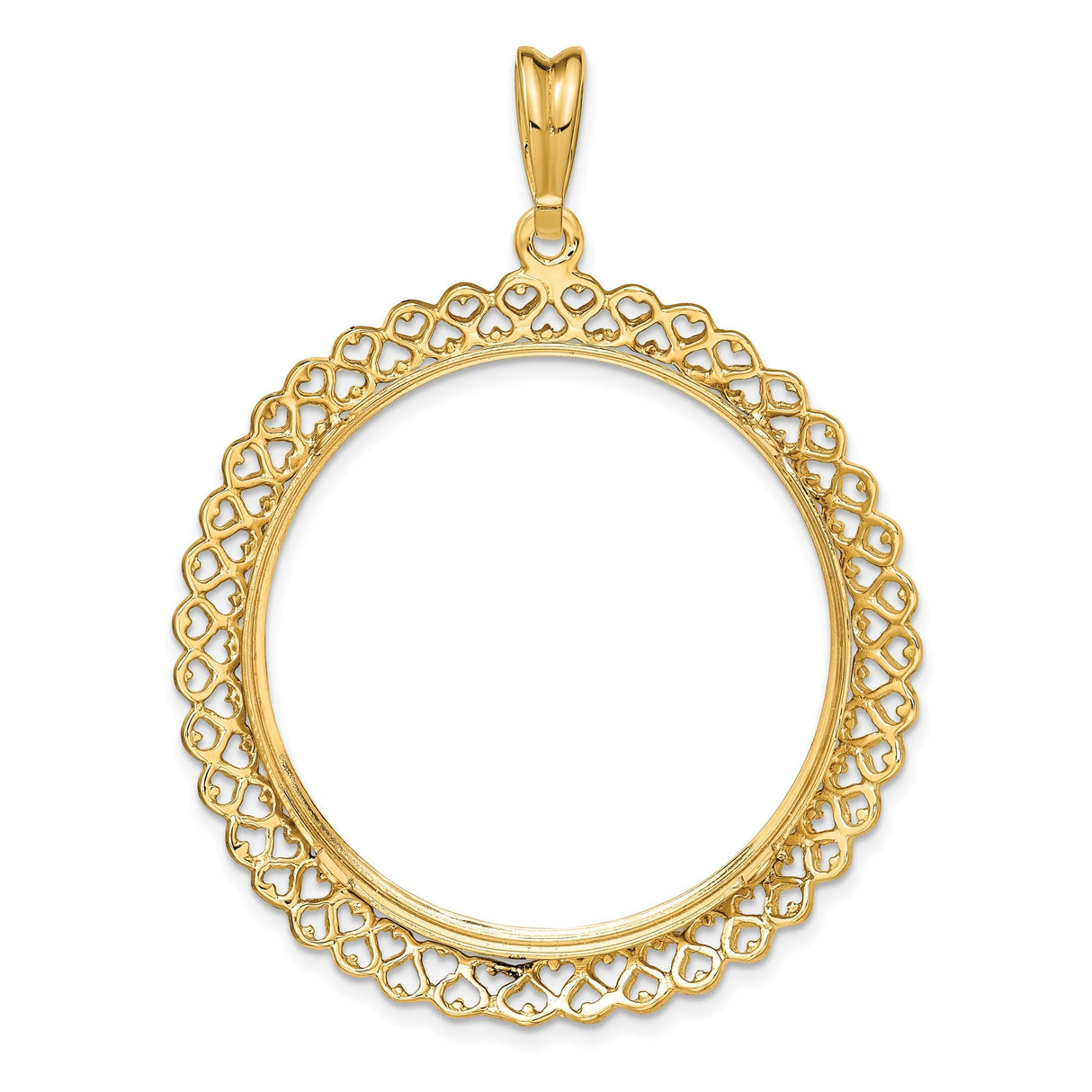 33 mm 14k Yellow Gold coin bezel for 32.7 mm Coin — additional image