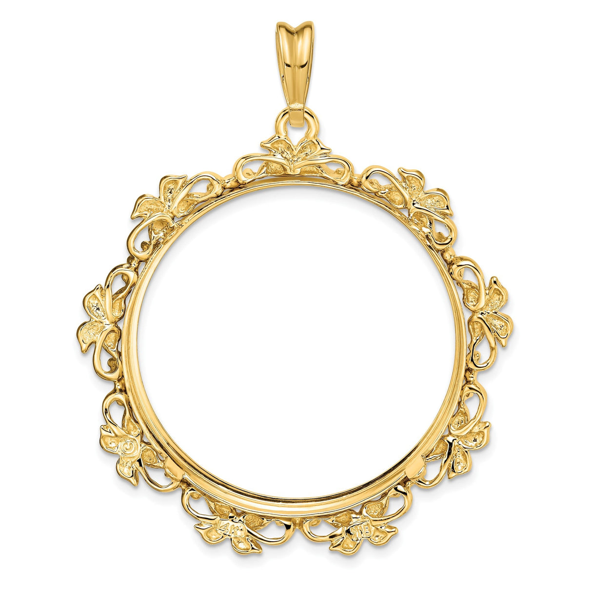 33 mm 14k Yellow Gold coin bezel for 32.7 mm Coin — additional image